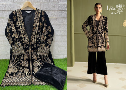 1465 Velvet Laxuria Trendz Co Ord Set Wholesaler India