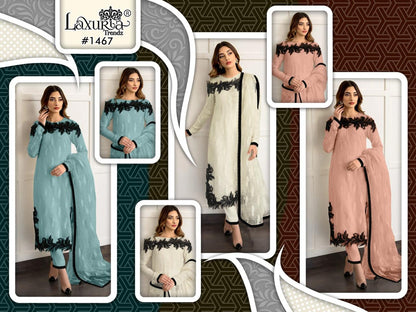1467 Laxuria Trendz Fox Georgette Pakistani Readymade Suits Exporter India