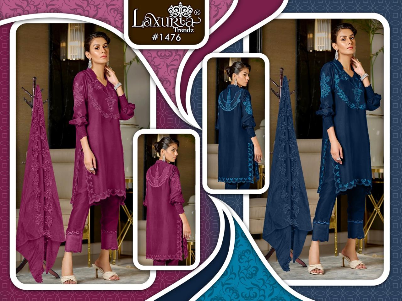 1476 Laxuria Trendz Viscose Pakistani Readymade Suits Exporter Ahmedabad