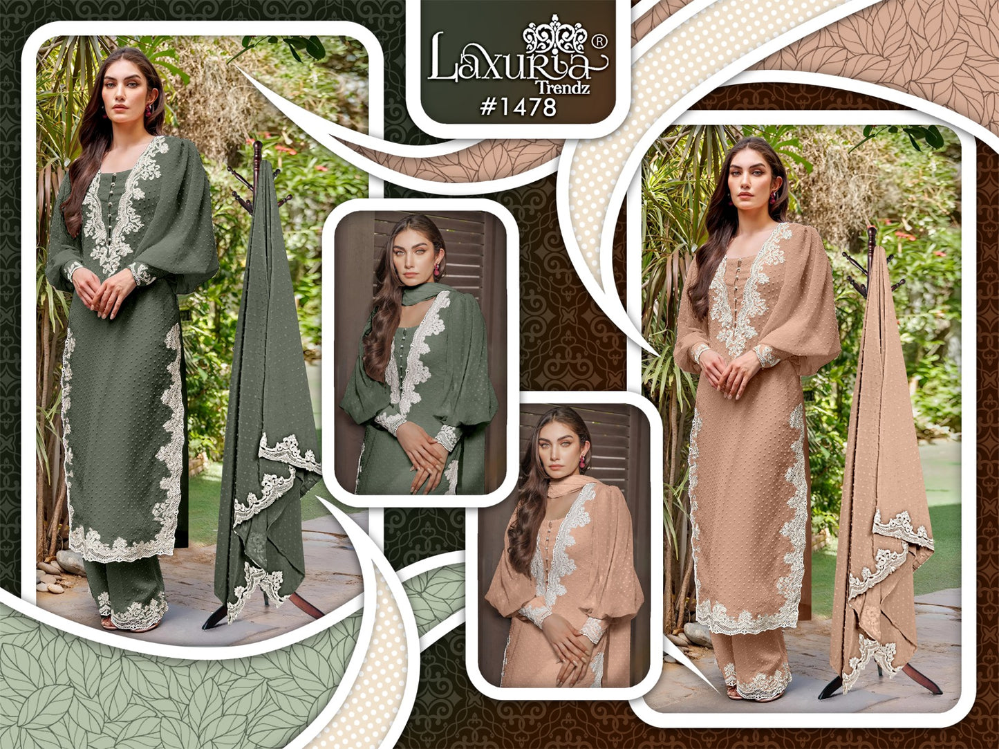 1478 Laxuria Trendz Marble Pakistani Readymade Suits Wholesaler Ahmedabad