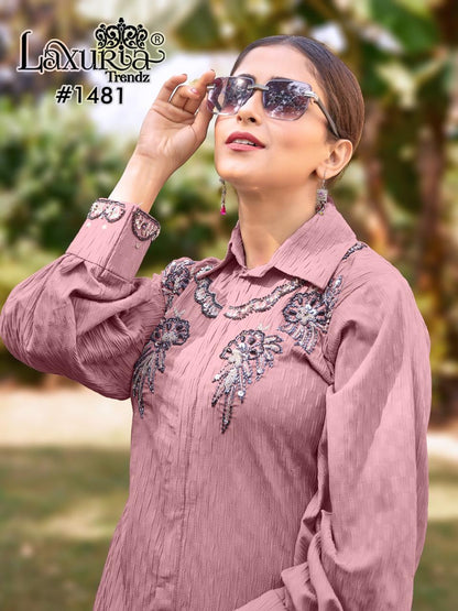 1481 Laxuria Trendz Bubble Rider Co Ord Set Exporter Ahmedabad