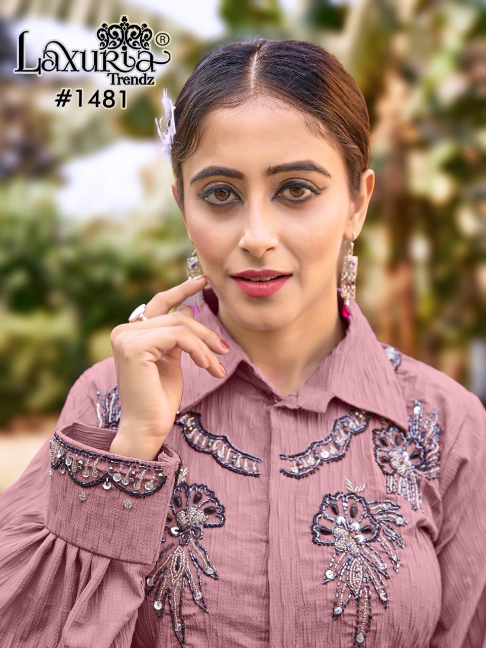 1481 Laxuria Trendz Bubble Rider Co Ord Set Exporter Ahmedabad