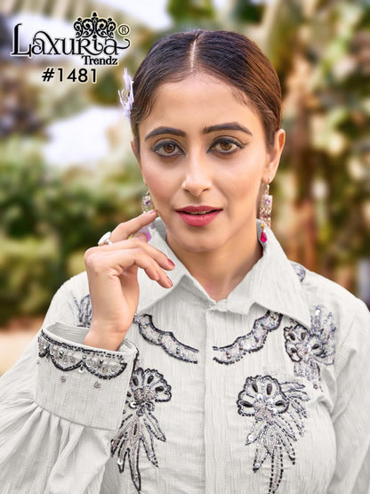 1481 Laxuria Trendz Bubble Rider Co Ord Set Exporter Ahmedabad