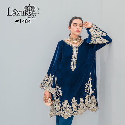 1484 Laxuria Trendz Velvet Co Ord Set Exporter Ahmedabad