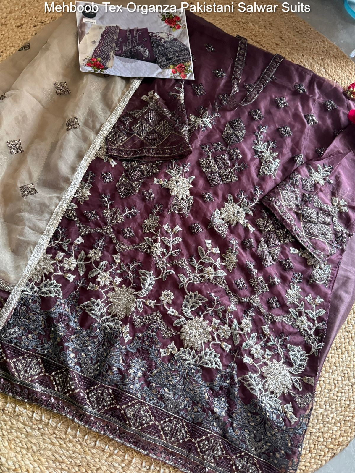 1486 Abcd Mehboob Tex Organza Pakistani Salwar Suits Manufacturer Gujarat