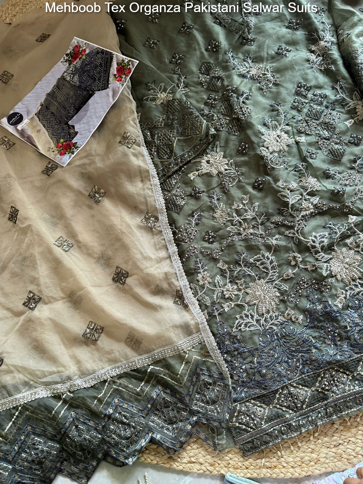 1486 Abcd Mehboob Tex Organza Pakistani Salwar Suits Manufacturer Gujarat