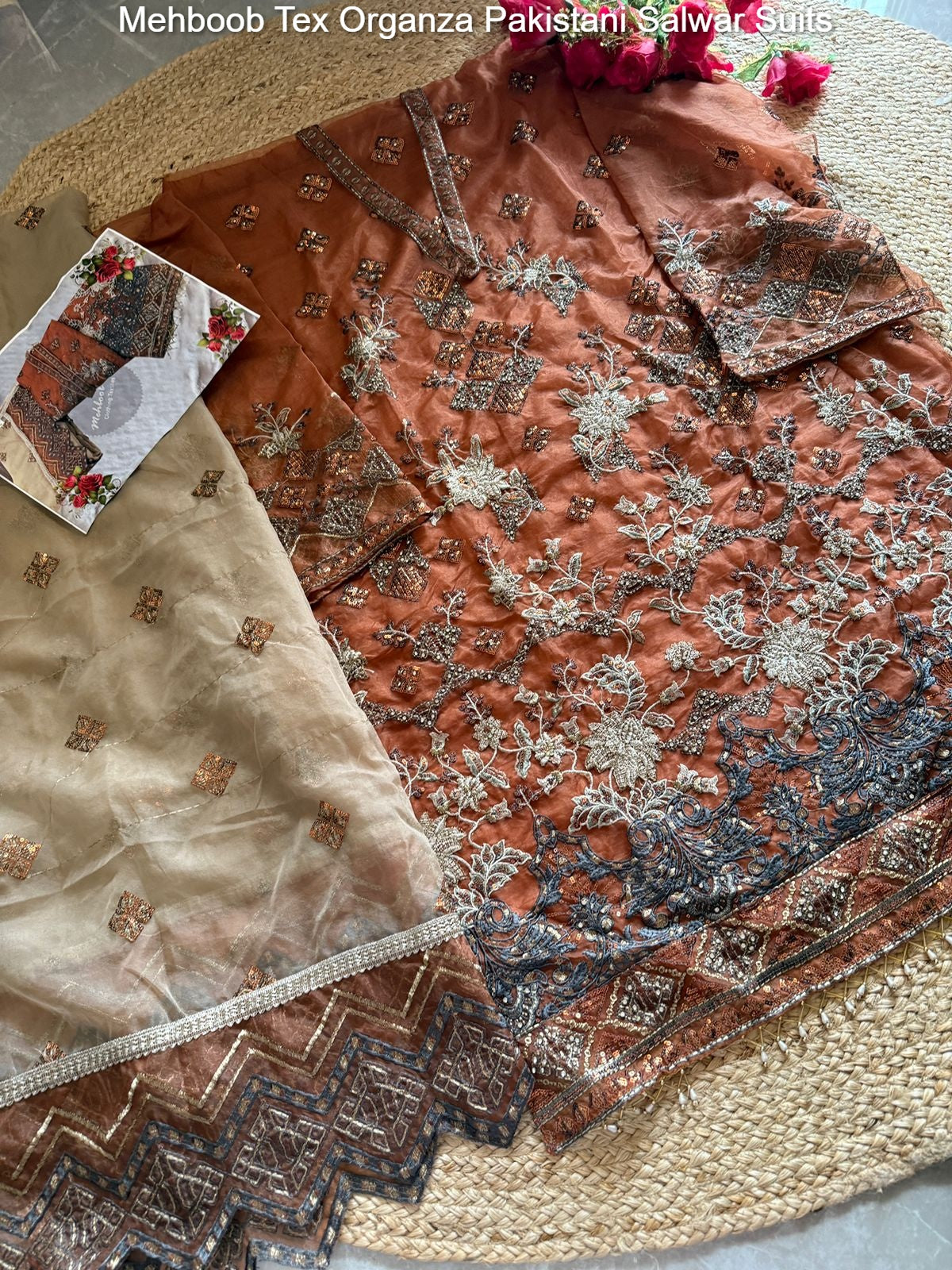 1486 Abcd Mehboob Tex Organza Pakistani Salwar Suits Manufacturer Gujarat