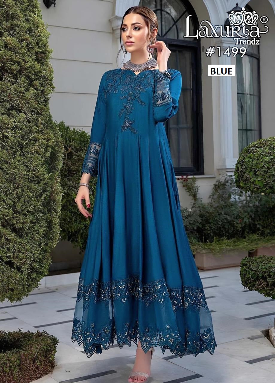 1499 Laxuria Trendz Rangoli Pakistani Readymade Suits Wholesaler Gujarat