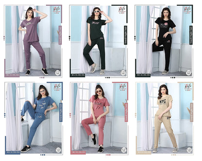 15001-1607 Ladys Tencil Pyjama Night Suits Exporter