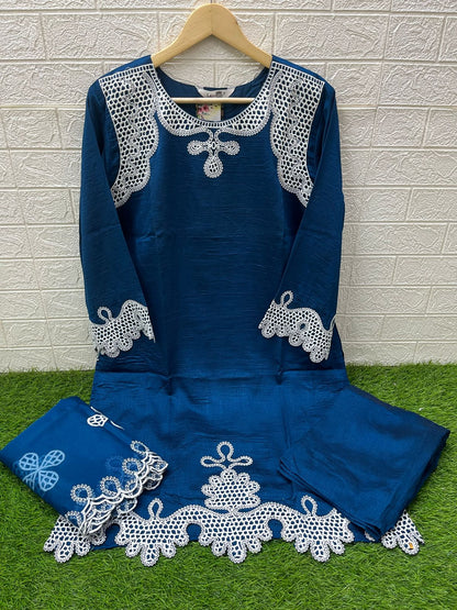 1500 Laxuria Trendz Vichitra Silk Pakistani Readymade Suits Wholesale Price