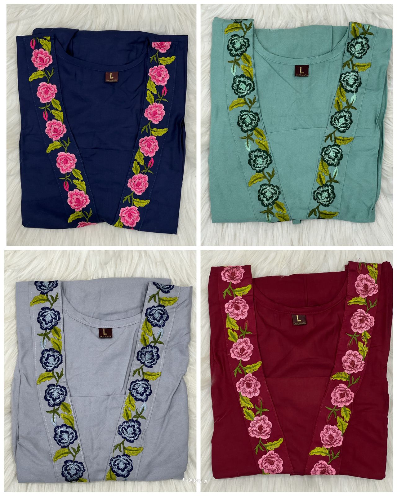 1501-1504 Bluehills Heavy Rayon Fancy Tops Wholesaler