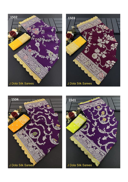 1501-1504 J Dola Silk Sarees Wholesale Price