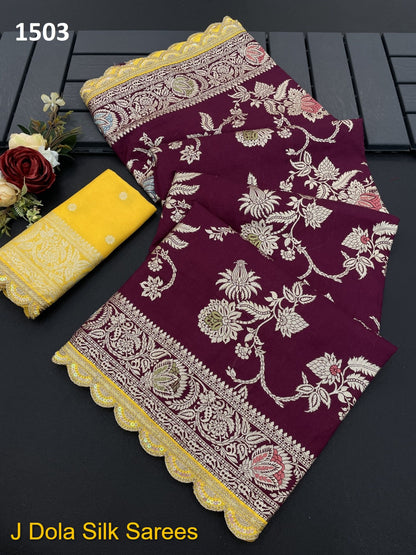 1501-1504 J Dola Silk Sarees Wholesale Price