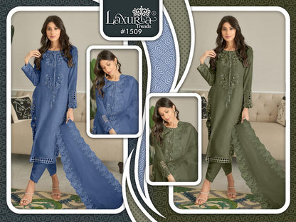 1509 Laxuria Trendz Bsy Pakistani Readymade Suits Wholesale