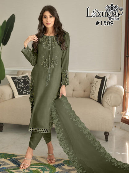 1509 Laxuria Trendz Bsy Pakistani Readymade Suits Wholesale