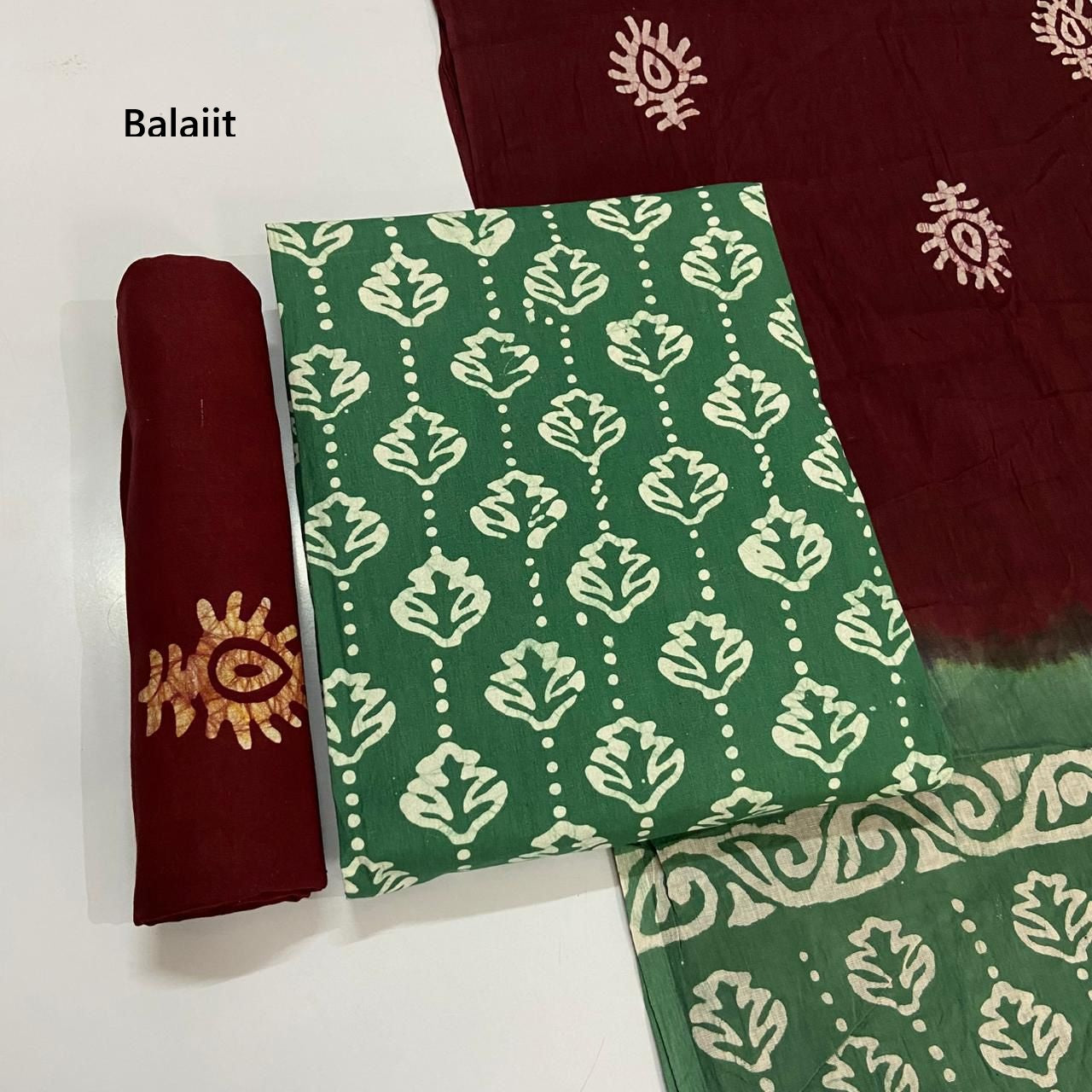 150 Gram Cotton Balajit Batik Salwar Suits Supplier India