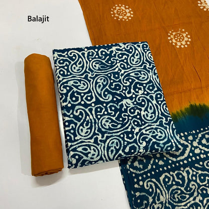 150 Gram Cotton Balajit Batik Salwar Suits Supplier India