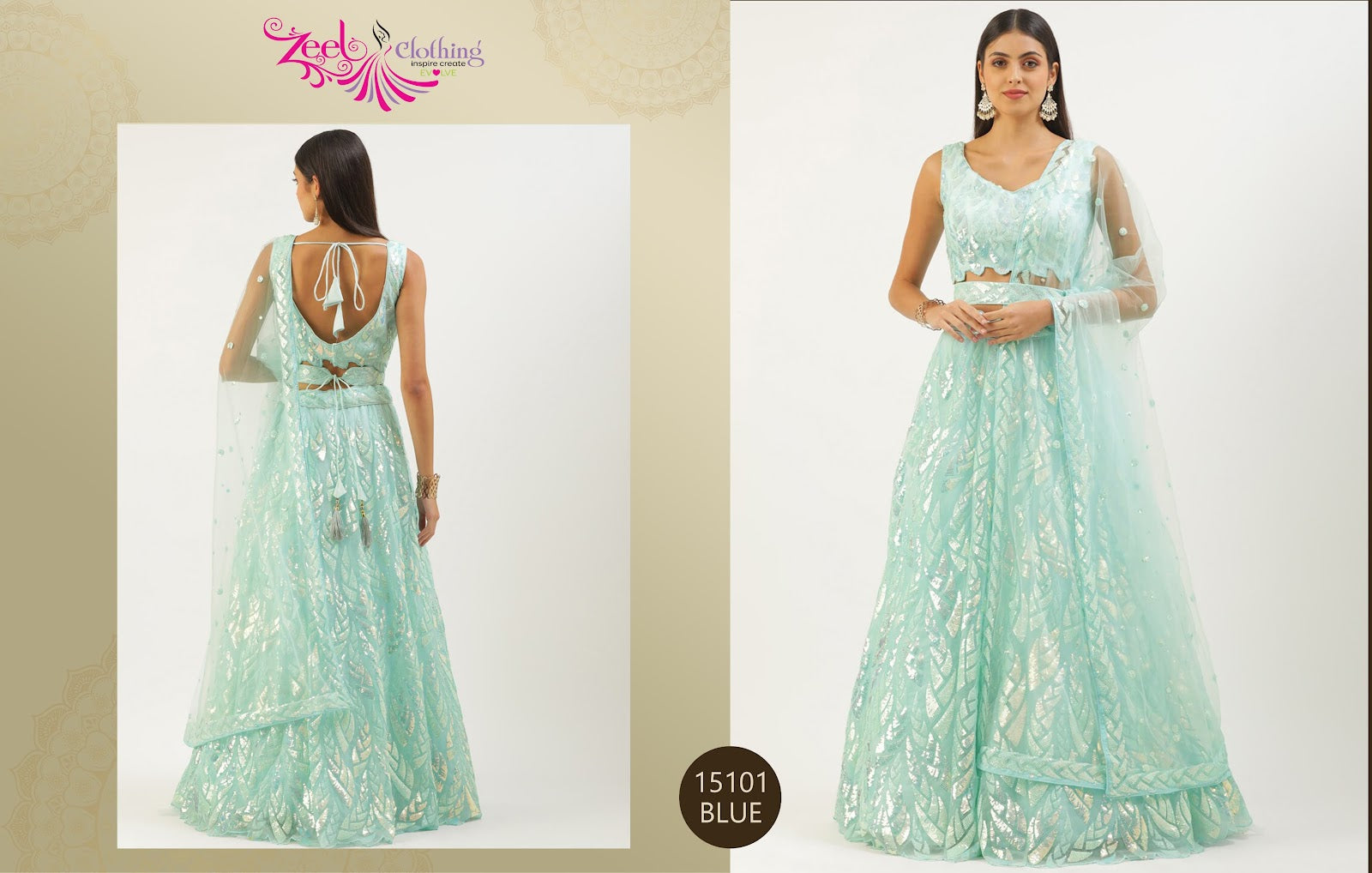 15101 Volume 24 Zeel Soft Net Lehenga Choli Wholesale