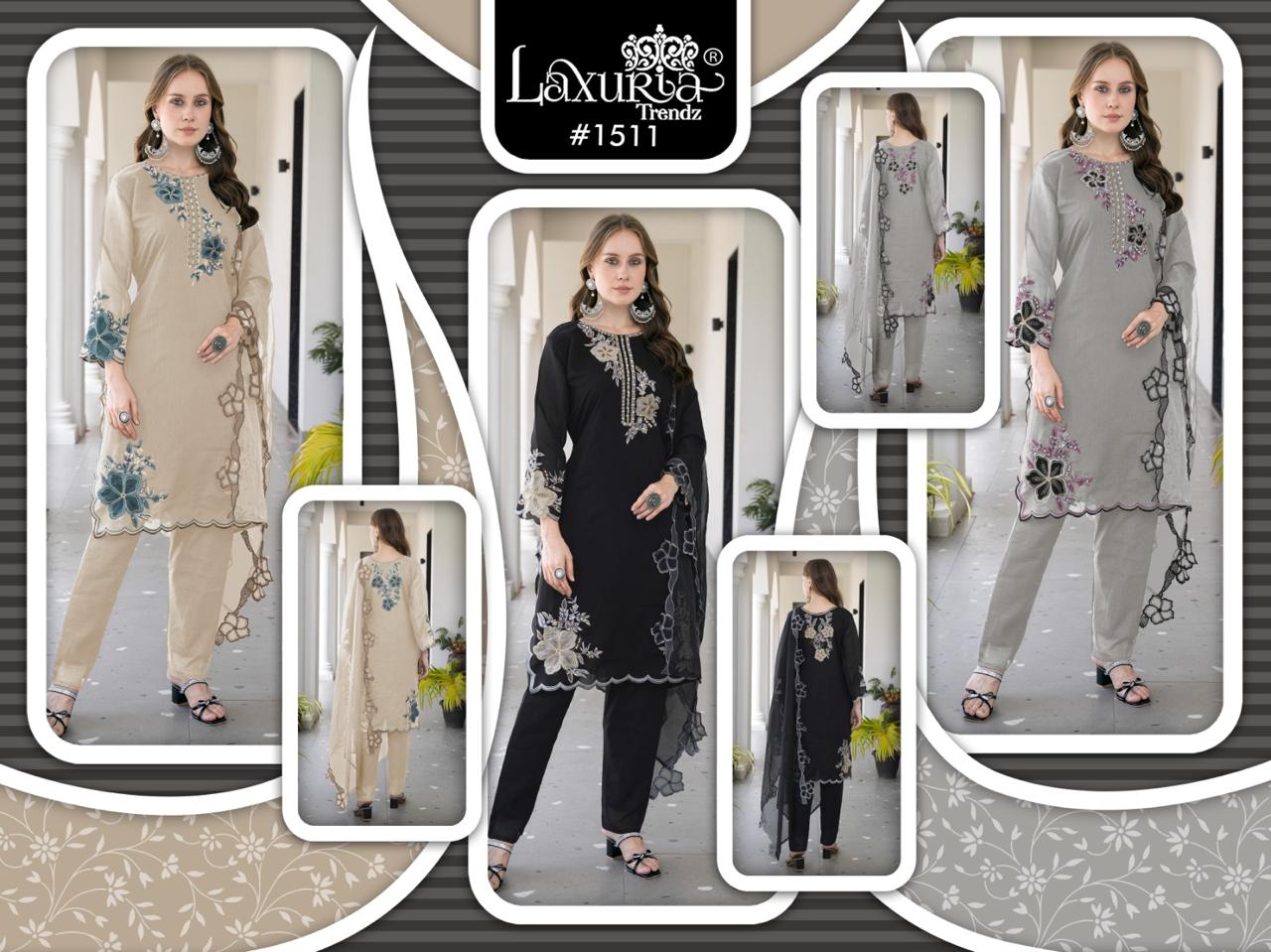 1511 Laxuria Trendz Vichitra Pakistani Readymade Suits Exporter India