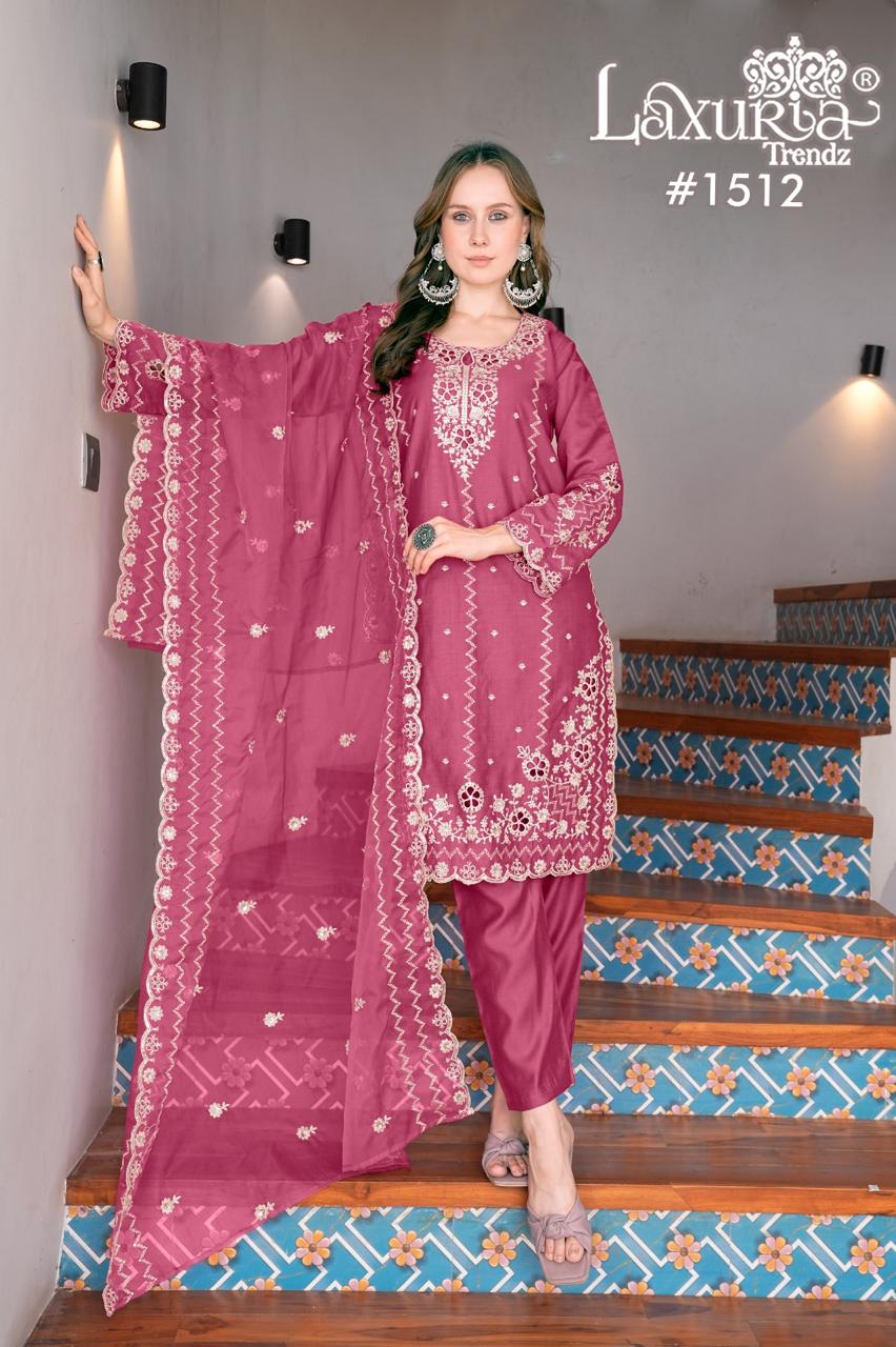 1512 Laxuria Trendz Vetican Pakistani Readymade Suits Exporter Gujarat