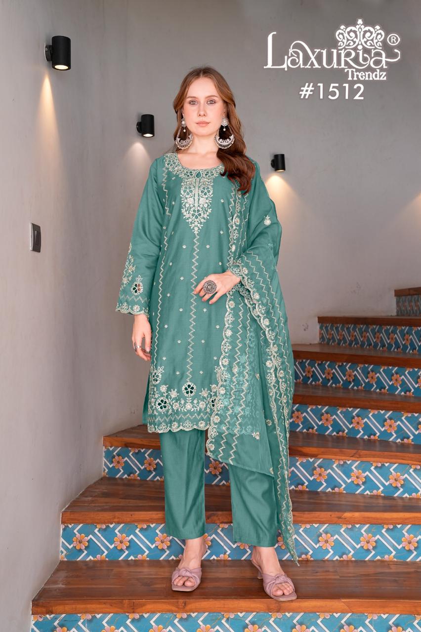 1512 Laxuria Trendz Vetican Pakistani Readymade Suits Exporter Gujarat