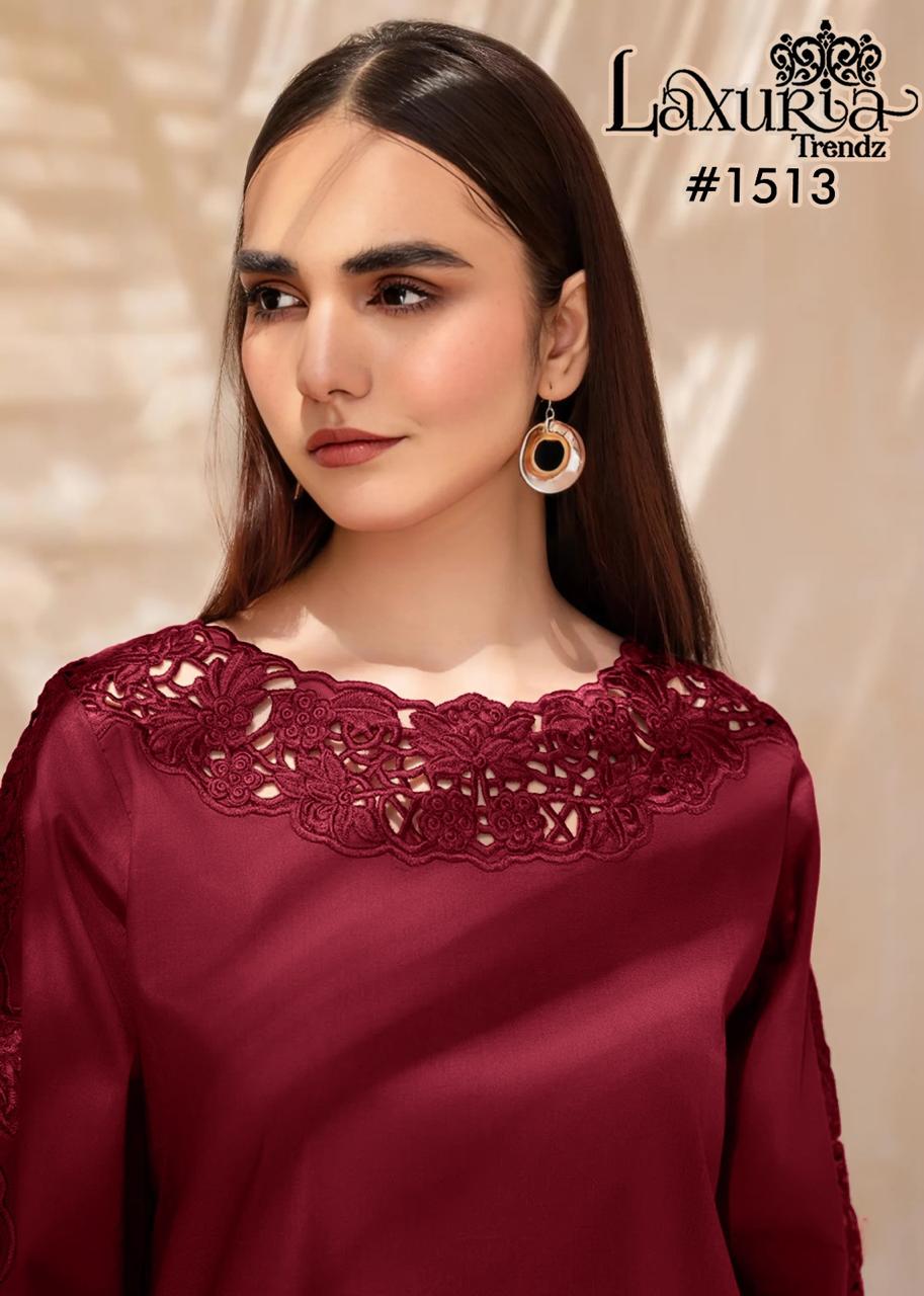 1513 Laxuria Trendz Silk Pakistani Readymade Suits Exporter Gujarat