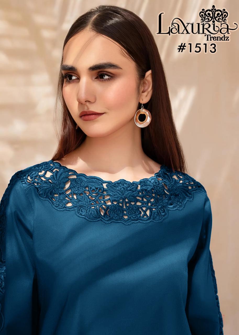 1513 Laxuria Trendz Silk Pakistani Readymade Suits Exporter Gujarat