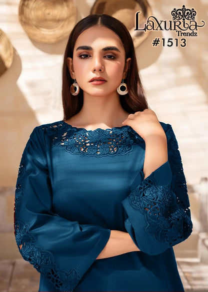 1513 Laxuria Trendz Silk Pakistani Readymade Suits Exporter Gujarat