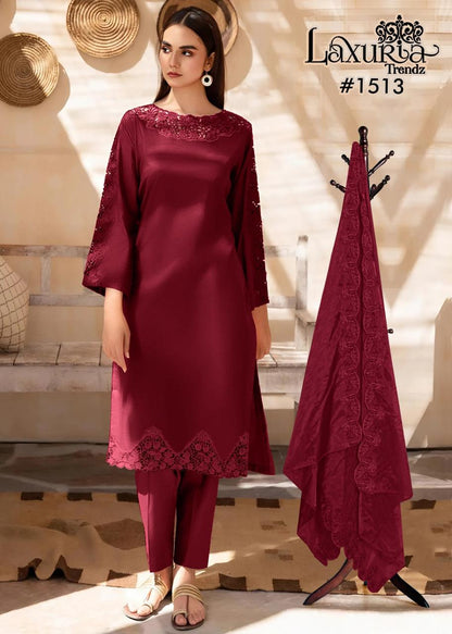 1513 Laxuria Trendz Silk Pakistani Readymade Suits Exporter Gujarat