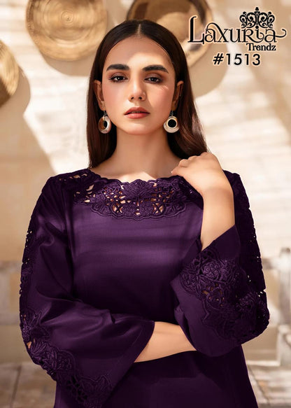 1513 New Colour Laxuria Trendz Silk Pakistani Readymade Suits Exporter India