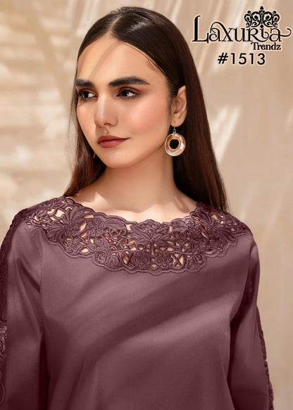 1513 New Colour Laxuria Trendz Silk Pakistani Readymade Suits Exporter India