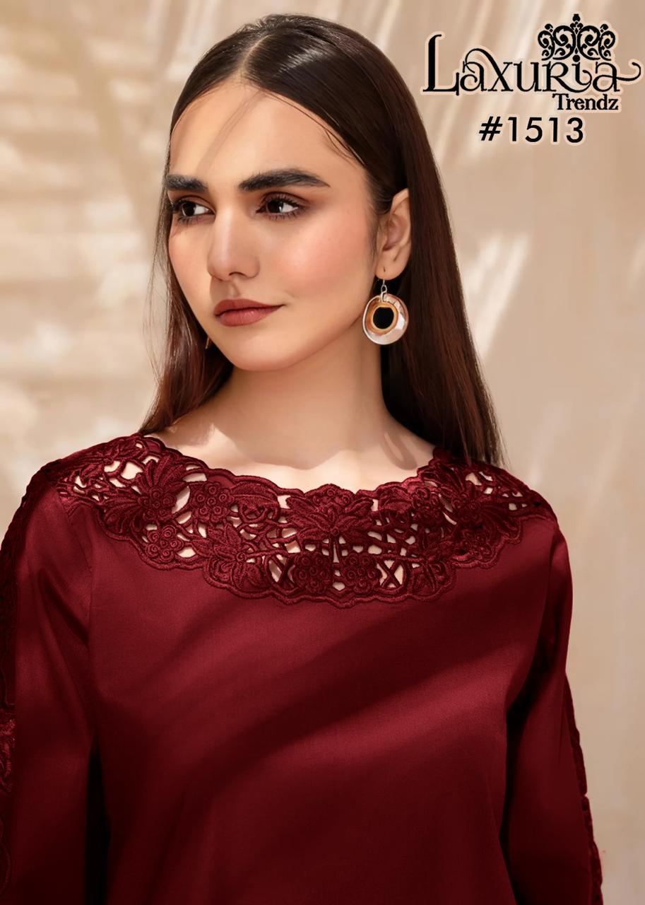 1513 New Colour Laxuria Trendz Silk Pakistani Readymade Suits Exporter India