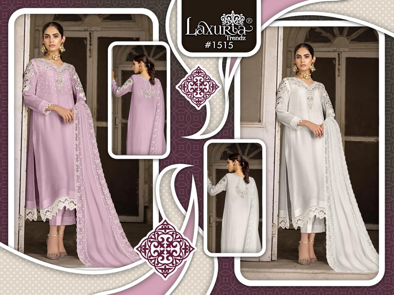 1515 Laxuria Trendz Vichitra Pakistani Readymade Suits Exporter India