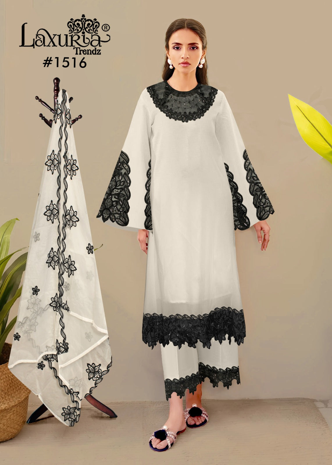 1516 Laxuria Trendz Georgette Pakistani Readymade Suits Exporter