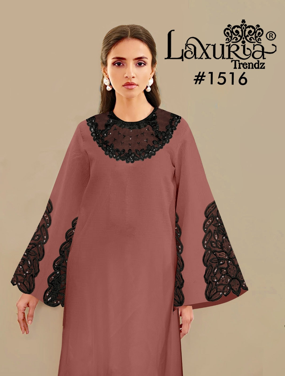 1516 Laxuria Trendz Georgette Pakistani Readymade Suits Exporter