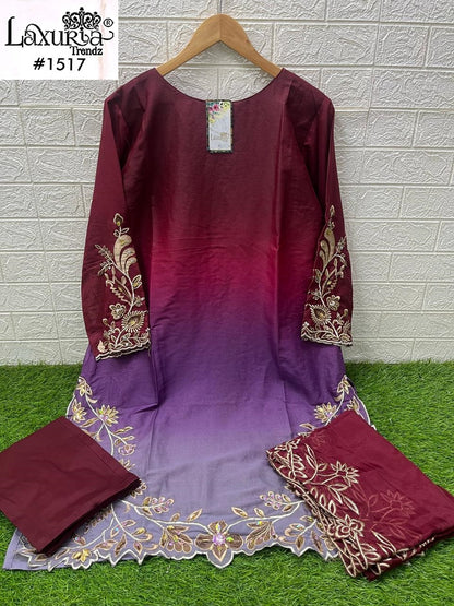 1517 Laxuria Trendz Georgette Pakistani Readymade Suits Wholesaler India