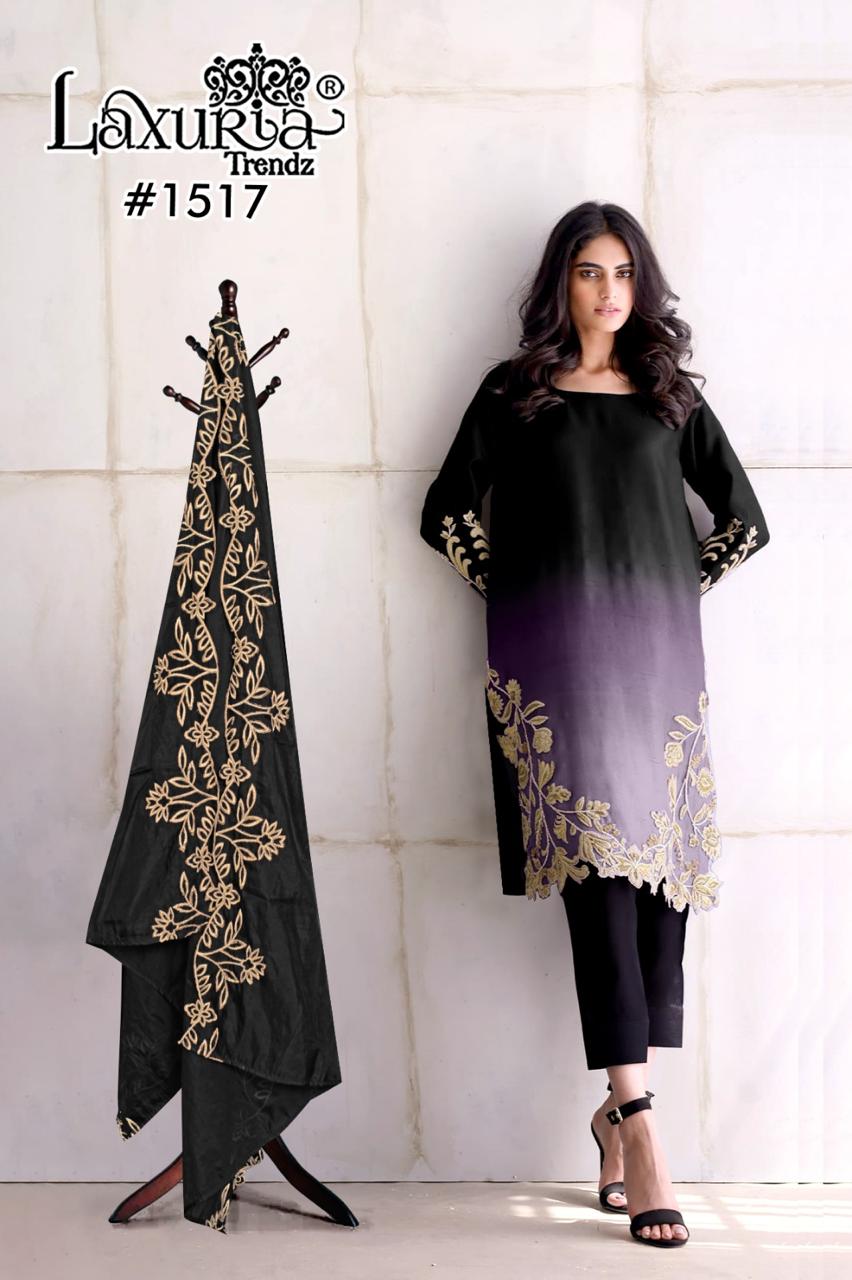 1517 Laxuria Trendz Georgette Pakistani Readymade Suits Wholesaler India