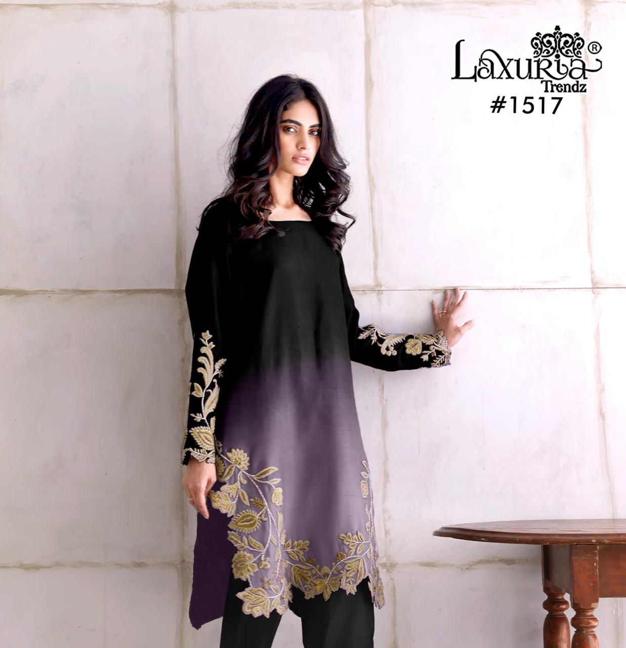 1517 Laxuria Trendz Georgette Pakistani Readymade Suits Wholesaler India