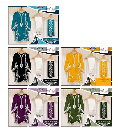 151A To 151E Zarqash Fox Georgette Pakistani Readymade Suits Wholesaler India