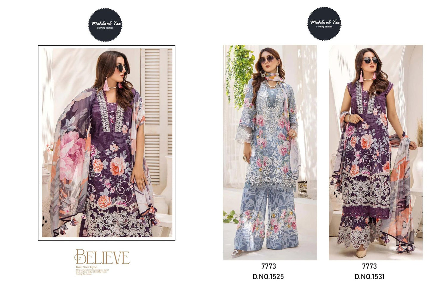 1525-1531 Mehboob Tex Pure Cotton Pakistani Salwar Suits Wholesale Price