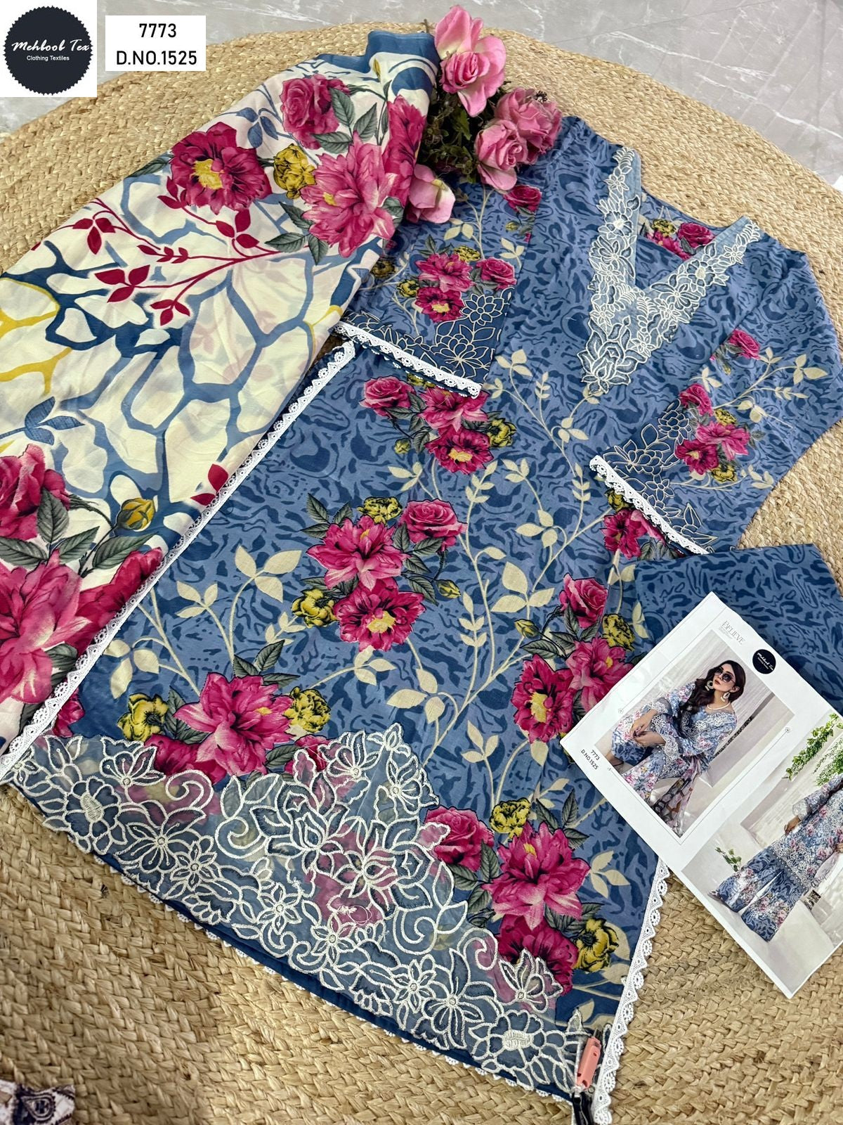 1525-1531 Mehboob Tex Pure Cotton Pakistani Salwar Suits Wholesale Price