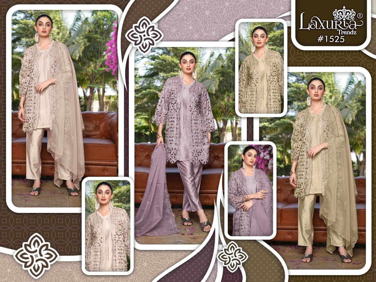 1525 Laxuria Trendz Vichitra Pakistani Readymade Suits Supplier Ahmedabad