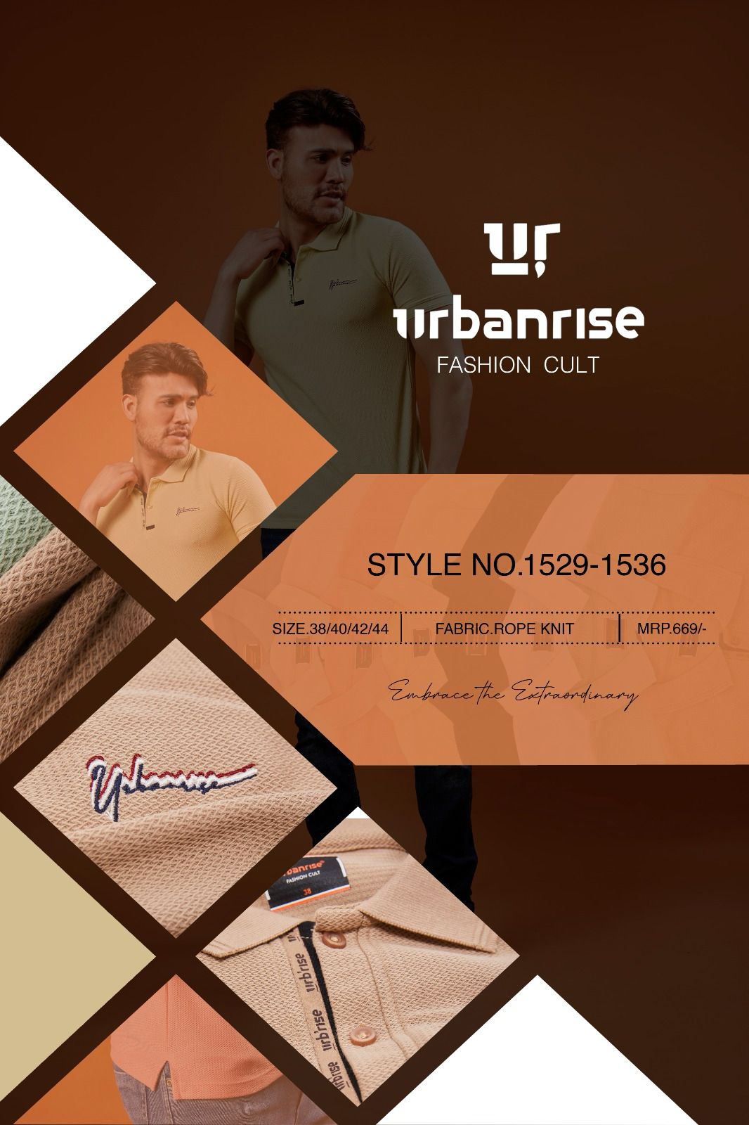 1529-1536 Urbanrise Knit Mens Tshirts Wholesaler India