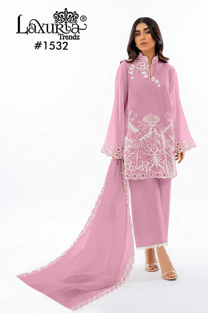 1532 Laxuria Trendz Lining Pakistani Readymade Suits Wholesaler India