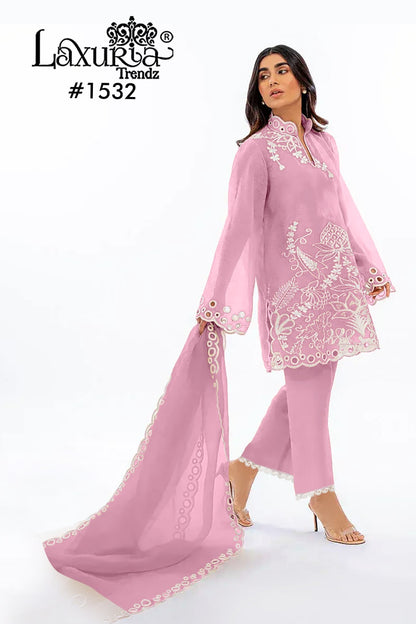 1532 Laxuria Trendz Lining Pakistani Readymade Suits Wholesaler India