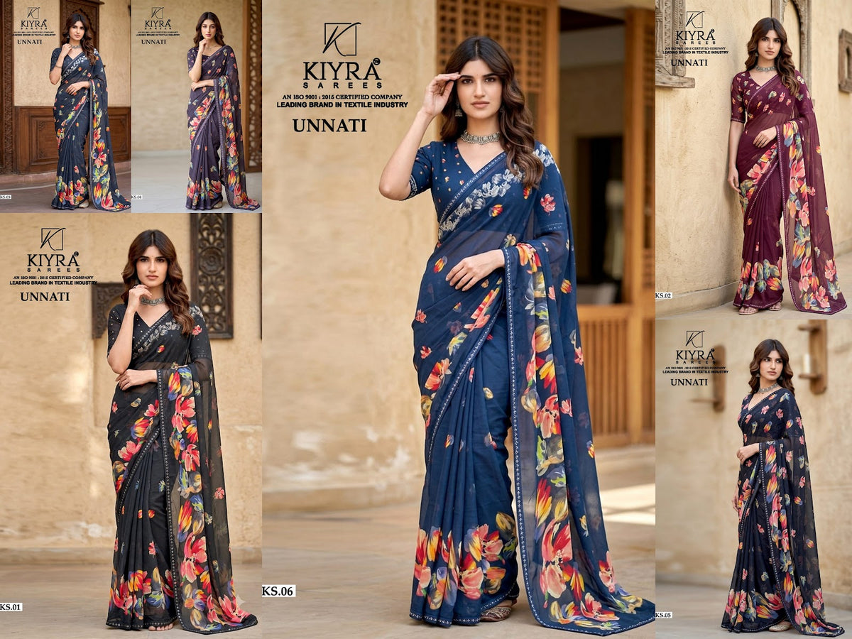 Unnati Kiyra Weightless Sarees Manufacturer India