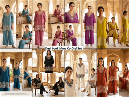 Desi Look Mmc Chanderi Co Ord Set Wholesaler Ahmedabad