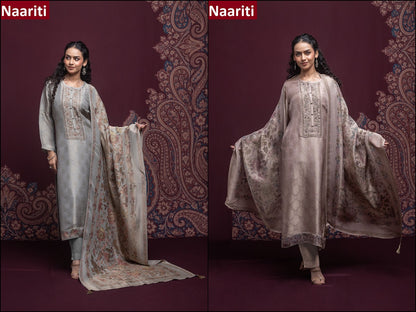 Miyara Naariti Silk Jacquard Pant Style Suits Exporter