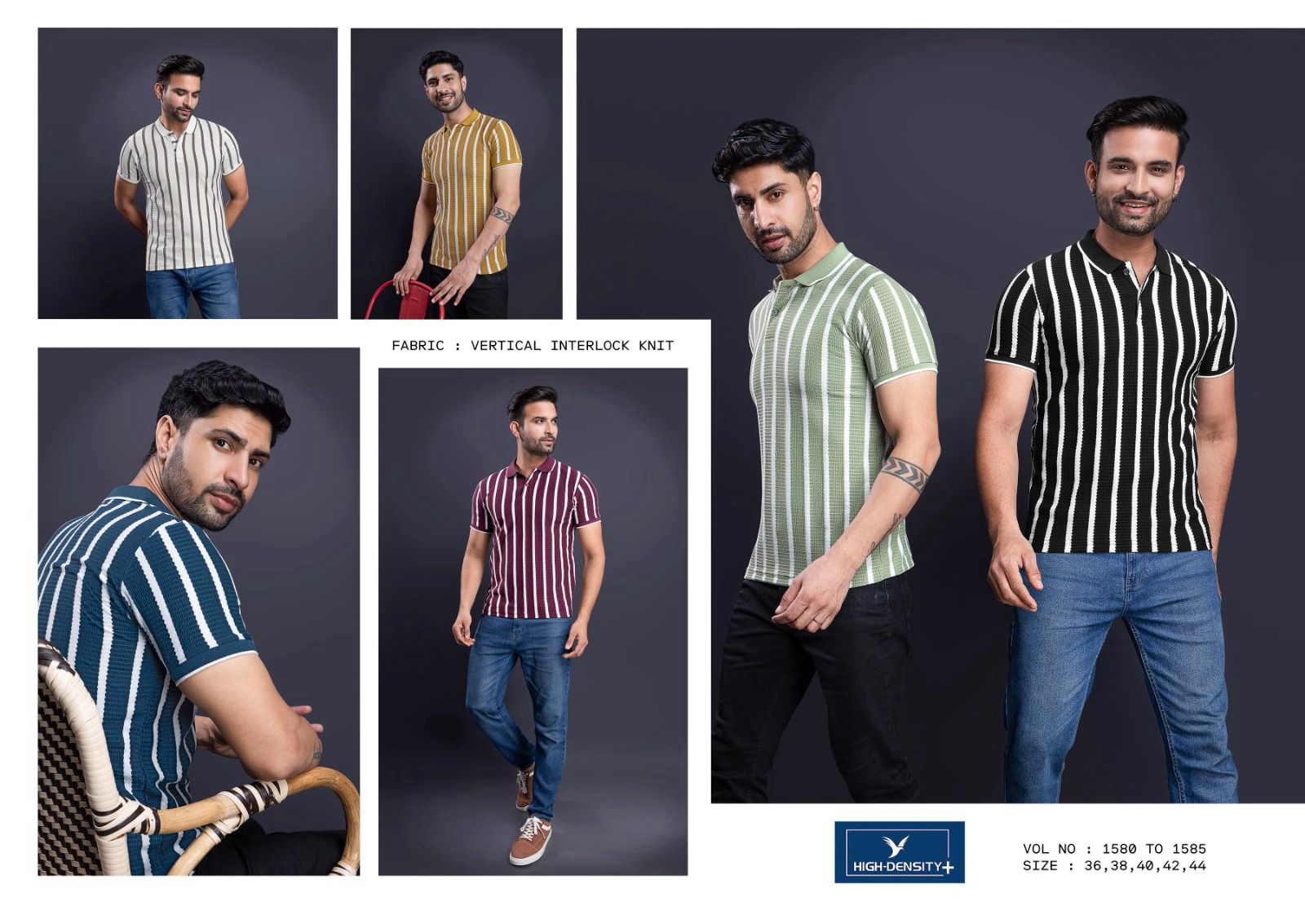 1580-1585 High Density Interlock Mens Tshirts Manufacturer