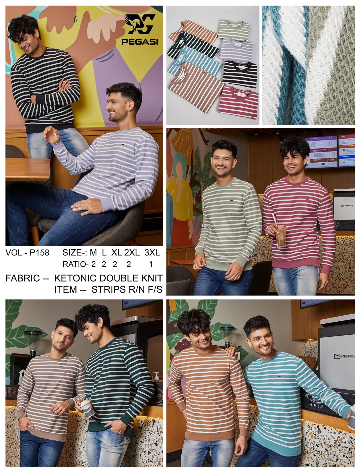 158 Pegasi Knit Mens Tshirts Supplier India